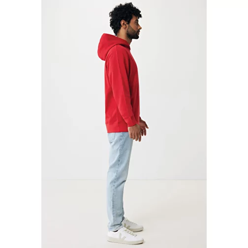Iqoniq Yengo Hoodie avec poches latérales en rec. coton, rouge, Image 10