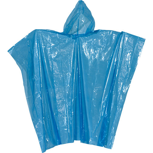 Regenponcho AUTUMN , blau, 0,016 mm Kunststoff, 130,00cm x 124,00cm (Länge x Breite), Bild 2