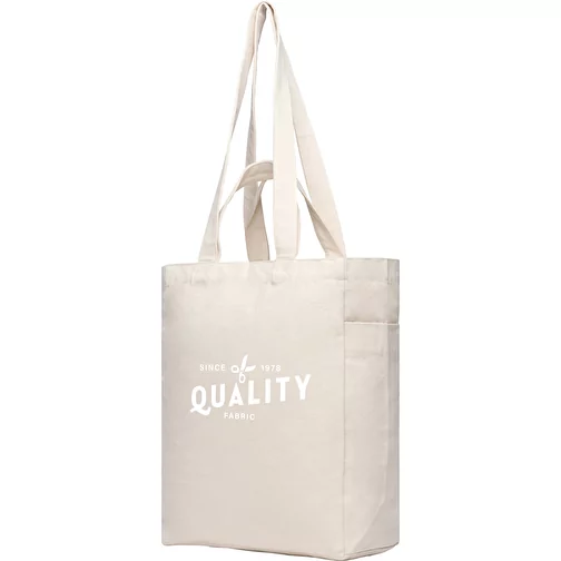 VINGA Hilo AWARET Sac à fermeture éclair en toile rec., blanc cassé, Image 7