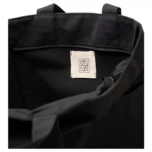 VINGA Hilo AWARET Sac à fermeture éclair en toile rec., noir, Image 3