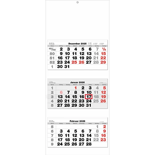 calendrier 3 mois 'Odense' allemand gris, Image 1