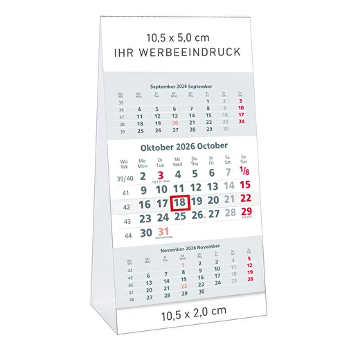 calendrier de bureau 3 mois 'Lyon, Image 1