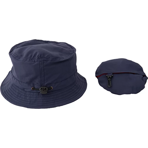 Chapeau de pluie bleu avec impression par transfert, Image 1