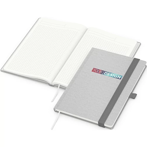 Carnet de notes Ocean-Book Recycling, gris clair, Image 2