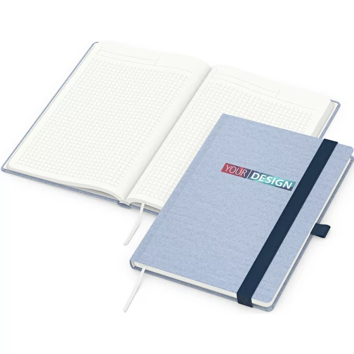 Carnet de notes Ocean-Book Recycling, bleu, Image 2