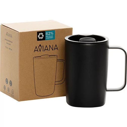 AvianaT Rowan RCS gobelet recyclé 450ml, noir, Image 6