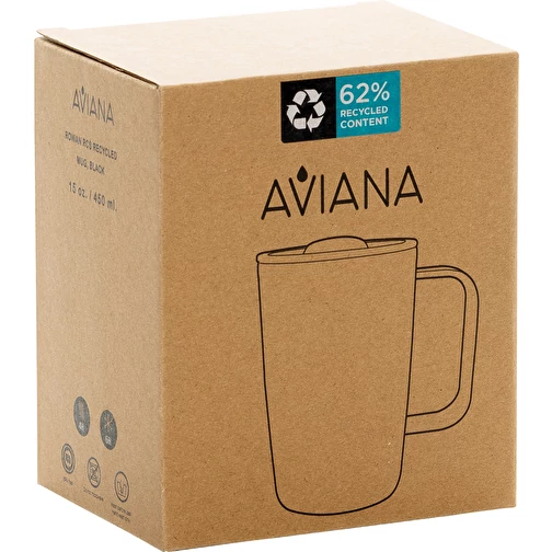 AvianaT Rowan RCS gobelet recyclé 450ml, noir, Image 7
