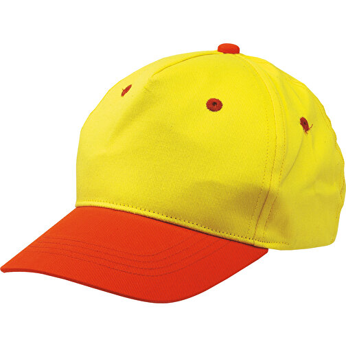 5-Panel-Cap Für Kinder CALIMERO , gelb, orange, 100% Baumwolle, 1,00cm (Länge), Bild 1