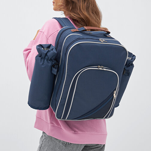 Picknickrucksack HYDE PARK , blau, Polyester / Kunststoff, 28,00cm x 39,00cm x 21,00cm (Länge x Höhe x Breite), Bild 11