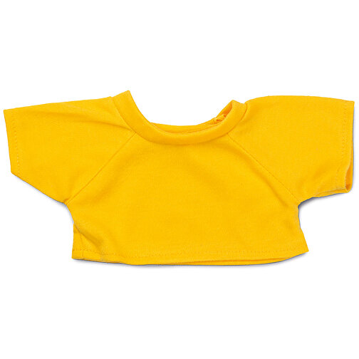 Mini-T-Shirt , gelb, 100% Polyester, 12,00cm x 0,50cm x 22,50cm (Länge x Höhe x Breite), Bild 1