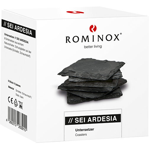 ROMINOX® Dessous de verre (6 pièces) // Sei Ardesia - Ardoise, Image 3