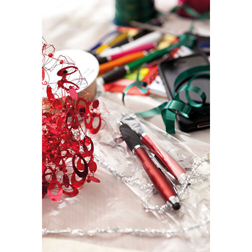 Kugelschreiber SWAY TOUCH , burgund, Kunststoff / Stahl, 13,50cm (Länge), Bild 4