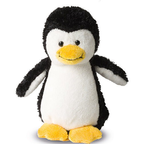 Pinguin Phillip , schwarz/weiß, Polyester, Polyesterfasern, PET-Pellets im Gewebebeutel, 8,50cm x 15,00cm x 12,00cm (Länge x Höhe x Breite), Bild 1