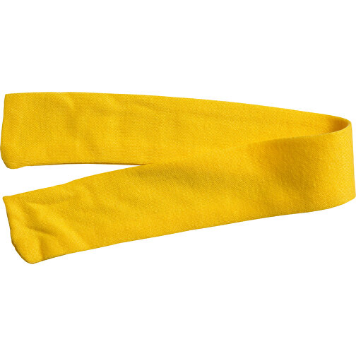 Schal , gelb, 100% Polyester, 35,00cm x 0,30cm x 4,00cm (Länge x Höhe x Breite), Bild 1