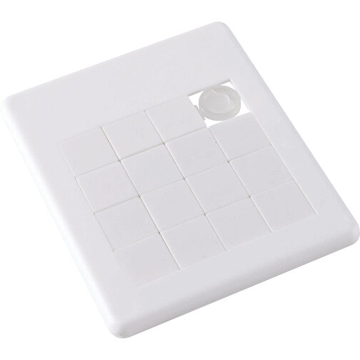 Puzzle PASTIME , weiss, Kunststoff, 9,00cm x 7,50cm (Länge x Breite), Bild 1
