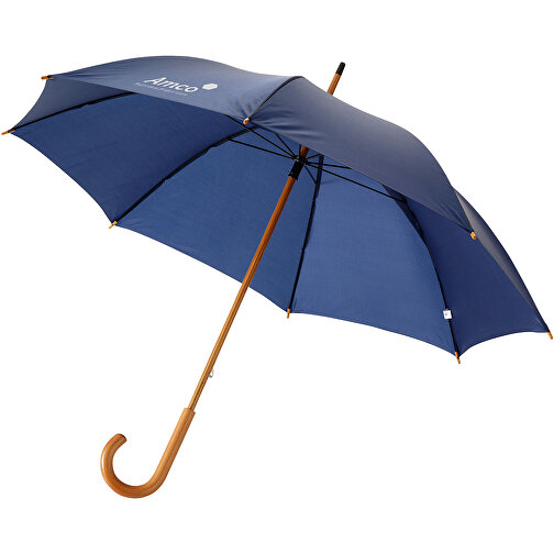 Jova 23' Regenschirm Mit Holzstange Und -griff , navy, Polyester, 89,00cm (Höhe), Bild 2