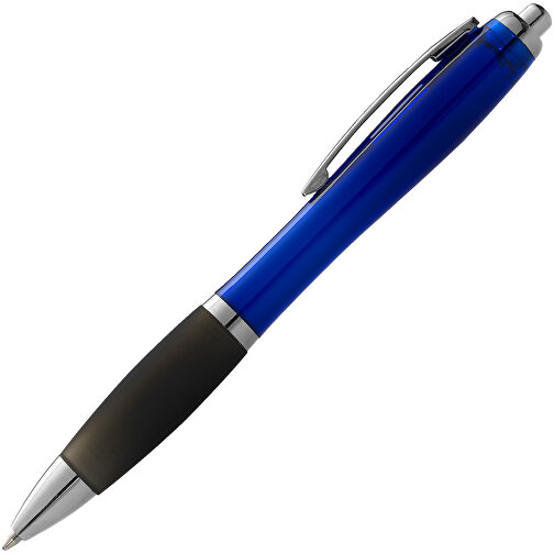 Nash Kugelschreiber Farbig Mit Schwarzem Griff , blau / schwarz, AS Kunststoff, 14,00cm (Länge), Bild 3