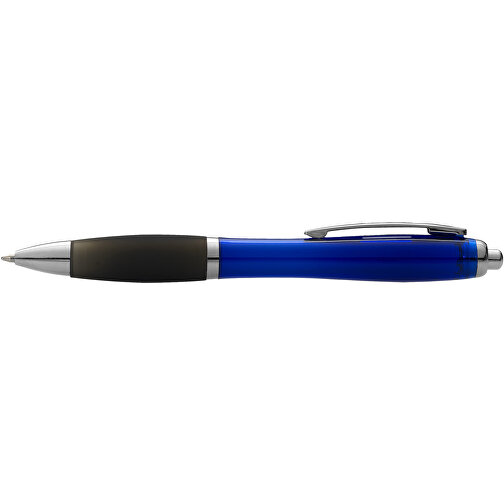Nash Kugelschreiber Farbig Mit Schwarzem Griff , blau / schwarz, AS Kunststoff, 14,00cm (Länge), Bild 4