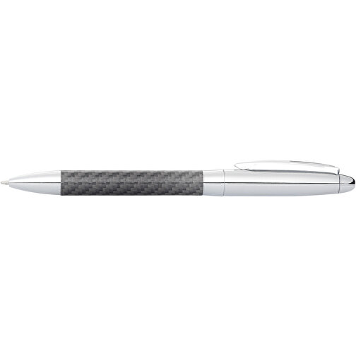 Winona Kugelschreiber Mit Carbon Details , silber / grau, Metall, 16,00cm (Höhe), Bild 3