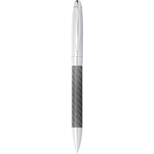 Winona Kugelschreiber Mit Carbon Details , silber / grau, Metall, 16,00cm (Höhe), Bild 4