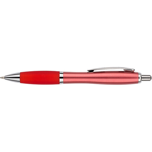 Kugelschreiber Santiago , Promo Effects, rot metallic, Kunststoff, 14,00cm (Länge), Bild 4