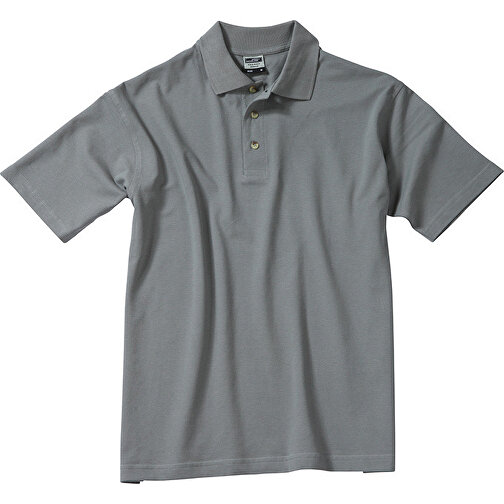 Polo-Piqué Medium , James Nicholson, dark-grau, 100% Baumwolle, ringgesponnen, 4XL, , Bild 1