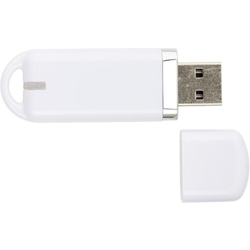 USB-Stick Focus Glänzend 2.0 8GB , Promo Effects MB , weiß MB , 8 GB , Kunststoff MB , 3 - 10 MB/s MB , , Bild 3