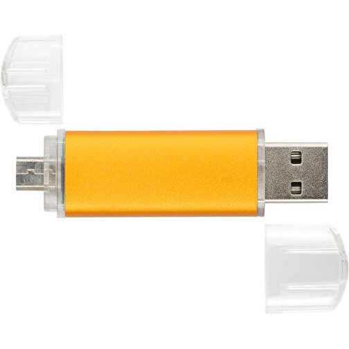 USB Stick ALU SMART 2.0 4GB , Promo Effects MB , orange MB , 4 GB , Aluminium MB , 3 - 10 MB/s MB , 3,80cm x 1,75cm (Länge x Breite), Bild 3