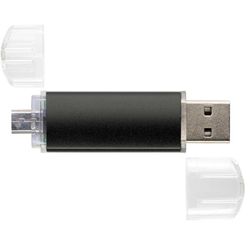 USB-Stick ALU SMART 2.0 8GB , Promo Effects MB , schwarz MB , 8 GB , Aluminium MB , 3 - 10 MB/s MB , 3,80cm x 1,75cm (Länge x Breite), Bild 3