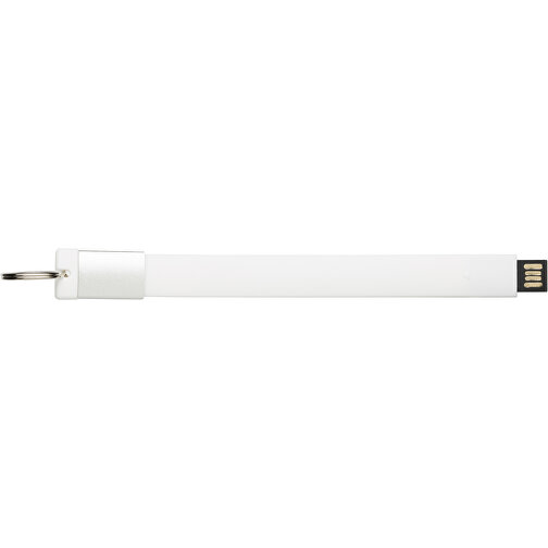USB-Stick Schlaufe 2.0 32GB , Promo Effects MB , weiß MB , 32 GB , Kunststoff MB , 3 - 10 MB/s MB , 12,10cm x 1,65cm (Länge x Breite), Bild 2