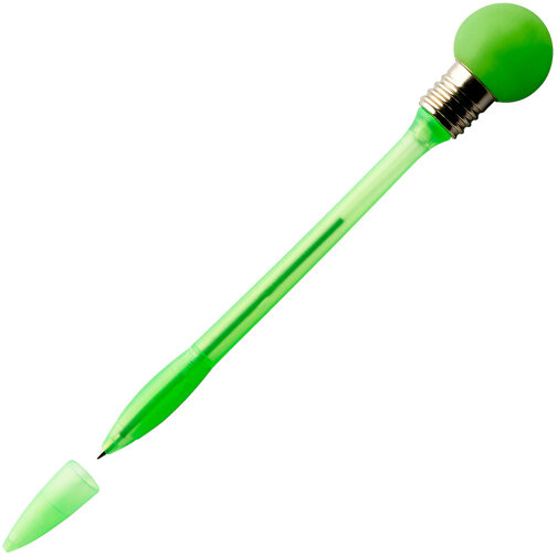 Kugelschreiber Aus Kunststoff Emma , hellgrün, Plastik, Metall, AS, XXL, 18,70cm (Höhe), Bild 2