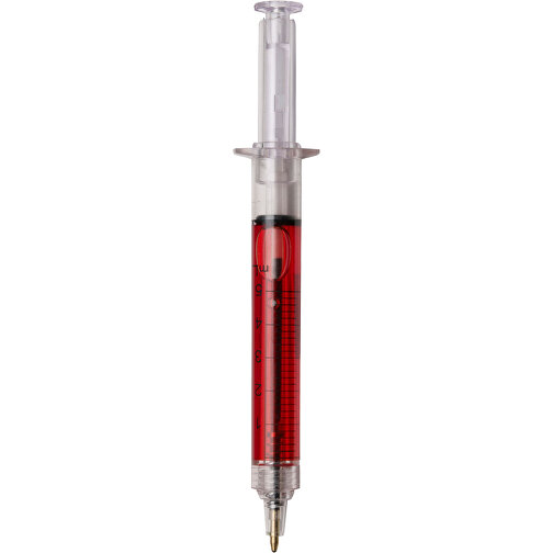 Kugelschreiber Aus Kunststoff Dr. David , rot, AS, Wachs, , Bild 1