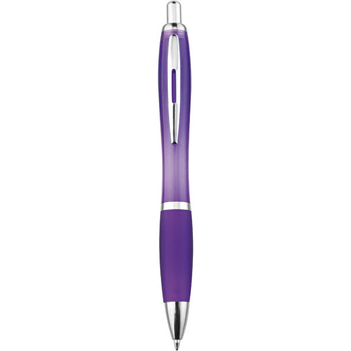 Kugelschreiber Newport , violett, ABS, Stahl, AS, 6,30cm x 0,40cm x 14,00cm (Länge x Höhe x Breite), Bild 1