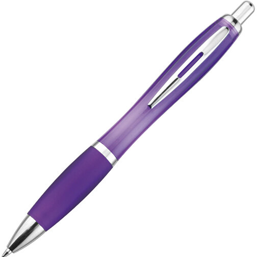 Kugelschreiber Newport , violett, ABS, Stahl, AS, 6,30cm x 0,40cm x 14,00cm (Länge x Höhe x Breite), Bild 2