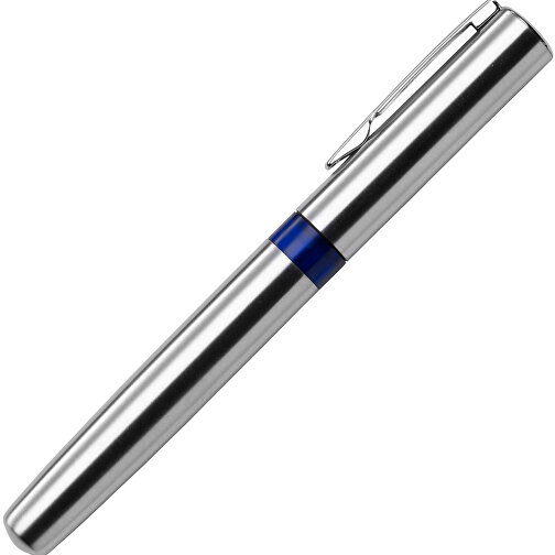 Kugelschreiber Aus Metall Rex , blau, Plastik, Eisen, Edelstahl 202, , Bild 2
