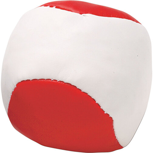 Jonglierball Aus Kunstleder Heidi , rot, Plastik, PVC, PP, 5,10cm (Breite), Bild 1