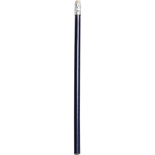 Bleistift Mit Radiergummi Pedro , blau, Metall, Kautschuk, Lindenholz, , Bild 1