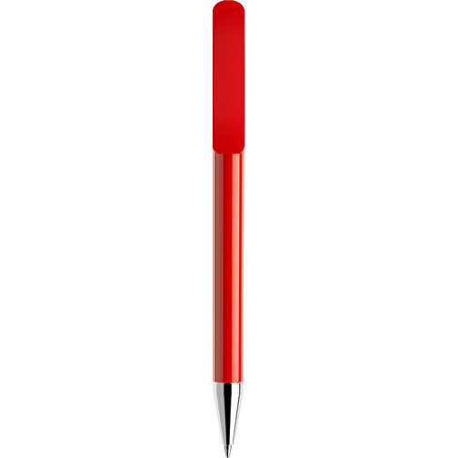 Prodir DS3 TPC Twist Kugelschreiber , Prodir, rot, Kunststoff/Metall, 13,80cm x 1,50cm (Länge x Breite), Bild 1