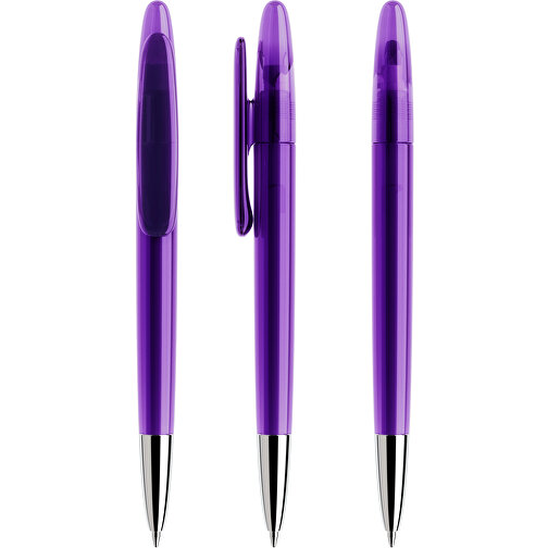 Prodir DS5 TTC Twist Kugelschreiber , Prodir, violett, Kunststoff/Metall, 14,30cm x 1,60cm (Länge x Breite), Bild 6