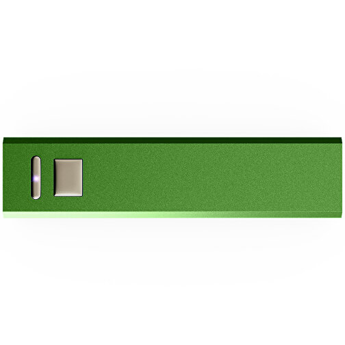 Power Bank Chantal Mit Kristall Box , Promo Effects, grün, Aluminium, 9,40cm x 2,20cm x 2,10cm (Länge x Höhe x Breite), Bild 2