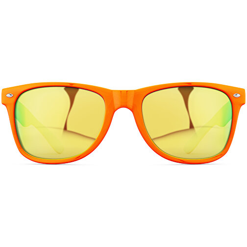 SunShine Mirror Glänzend - UV 400 , Promo Effects, verspiegelt orange glänzend, Rahmen aus Polycarbonat und Glass aus AC, 14,50cm x 4,80cm x 15,00cm (Länge x Höhe x Breite), Bild 6