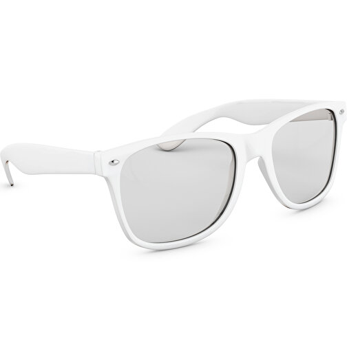 Brille EyeCatcher , Promo Effects, weiß, Rahmen aus Polycarbonat und Glass aus AC, 14,50cm x 4,80cm x 15,00cm (Länge x Höhe x Breite), Bild 3