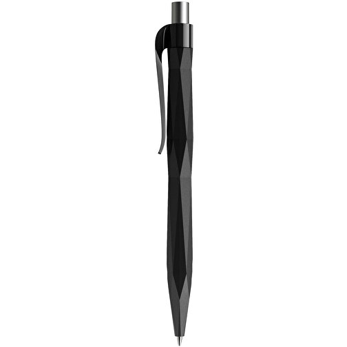 Prodir QS20 PMP Push Kugelschreiber , Prodir, schwarz / silber satiniert, Kunststoff/Metall, 14,10cm x 1,60cm (Länge x Breite), Bild 2