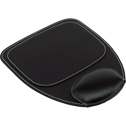 Mousepad NOBLESSE , schwarz, PU / EVA, 27,00cm x 22,50cm (Länge x Breite), Bild 1