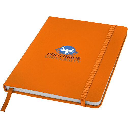 Spectrum A5 Hard Cover Notizbuch , orange, PU Kunststoff, 21,10cm x 1,20cm x 14,00cm (Länge x Höhe x Breite), Bild 4
