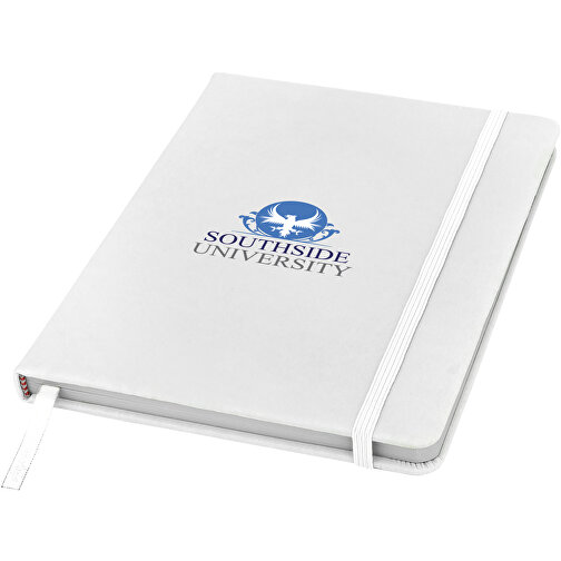 Spectrum A5 Hard Cover Notizbuch , weiss, PU Kunststoff, 21,10cm x 1,20cm x 14,00cm (Länge x Höhe x Breite), Bild 4