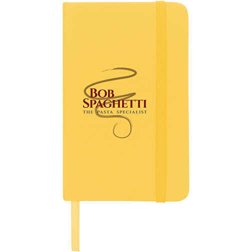 Spectrum A6 Hard Cover Notizbuch , gelb, PU Kunststoff, 14,20cm x 1,00cm x 9,00cm (Länge x Höhe x Breite), Bild 3