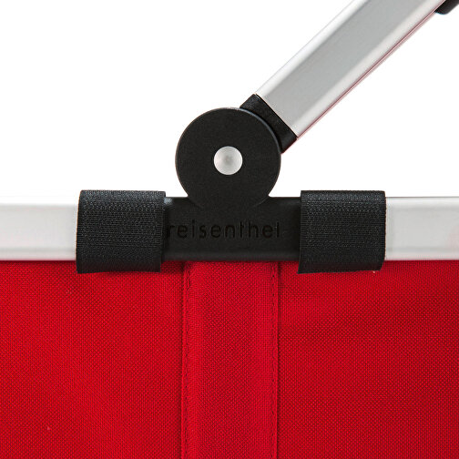 Carrybag , Reisenthel, rot, Obermaterial: hochwertiges recyceltes Polyestergewebe, wasserabweisend, 48,00cm x 28,00cm x 29,00cm (Länge x Höhe x Breite), Bild 3