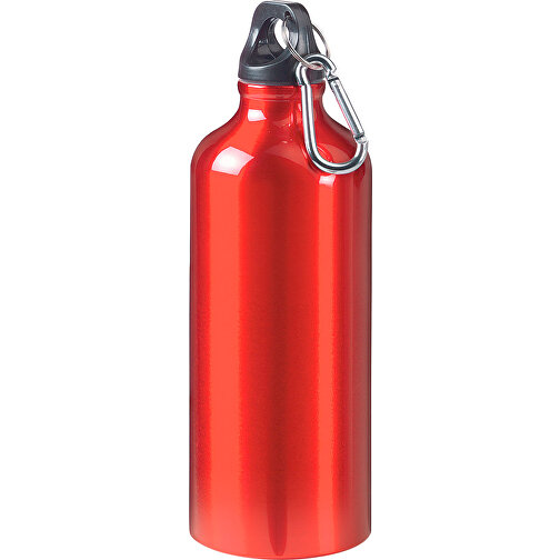 Aluminiumflasche 'Sporty' 0,6 L , rot, Metall, 20,50cm (Höhe), Bild 1