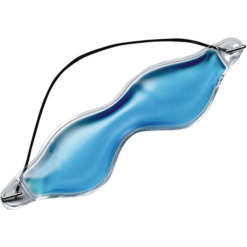 Augenmaske 'Oasis' , transparent/blau, Kunststoff, 20,00cm x 5,00cm (Länge x Breite), Bild 1